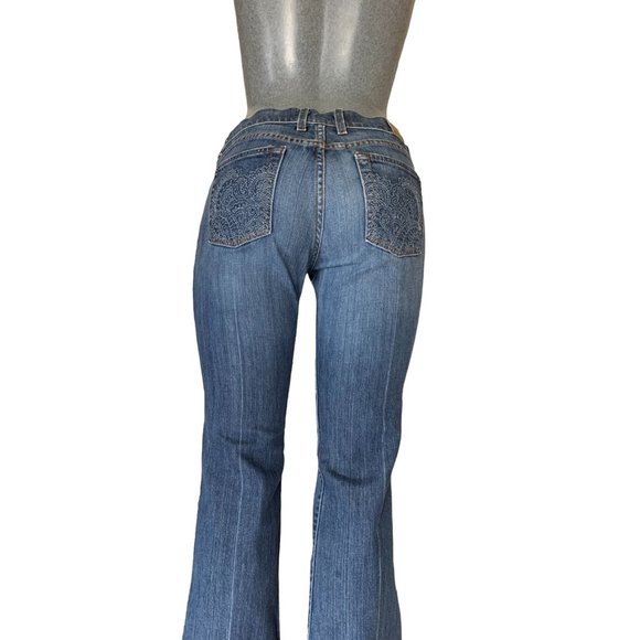 Lucky Brand Boot Cut Womens Jeans Tag 6 Blue Flared Mid-Rise W29xL31 Denim - Picture 2 of 12